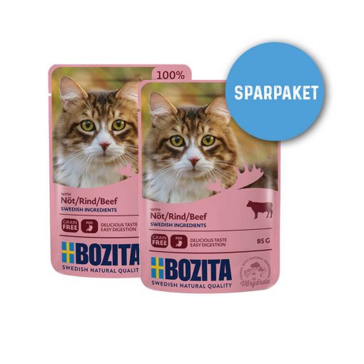 Bozita Hppchen in Sauce mit Rind 24 x 85 g Sparpaket