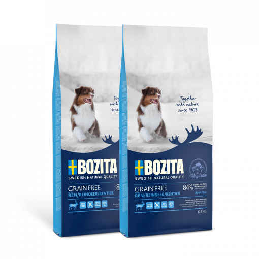 Bozita Grain Free Adult mit Rentier 2 x 12,5 kg Doppelpack