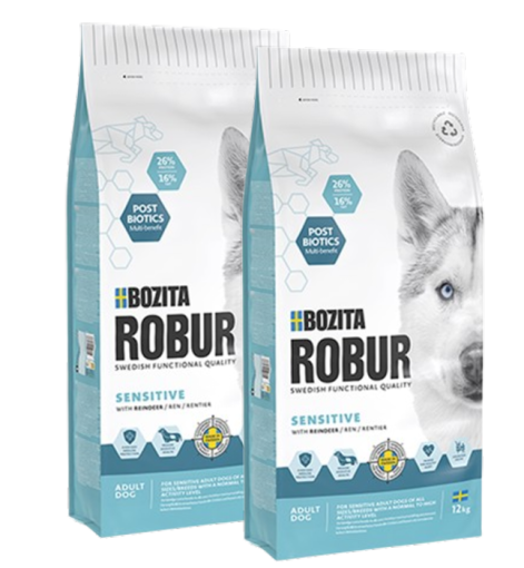 Bozita Robur Adult Sensitive Rentier 2 x 12 kg Sparpaket