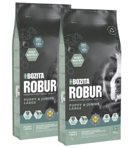 Bozita Robur Puppy & Junior XL Huhn 2 x 12 kg Sparpaket