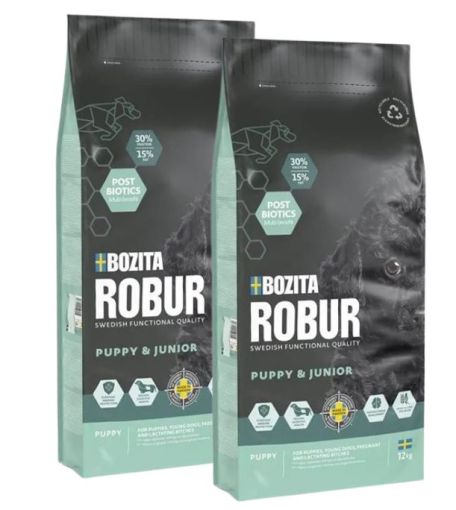 Bozita Robur Puppy & Junior Huhn 2 x 12 kg Sparpaket