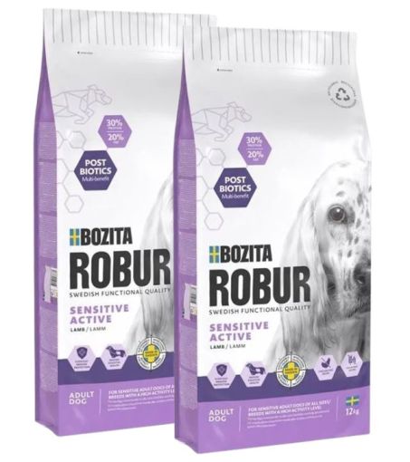 Bozita Robur Sensitive Grain Free Active Lamm 2 x 12 kg Sparpaket