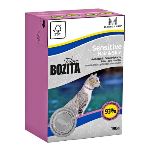 Bozita Cat Tetra Recard Hair & Skin - Sensitive 190 g (Menge: 16 je Bestelleinheit)