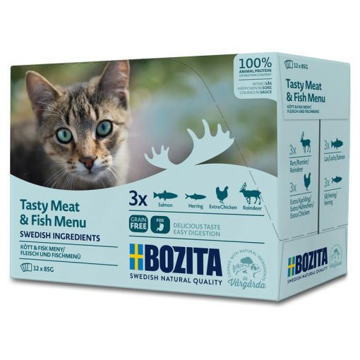 Bozita Häppchen in Sauce mit Fisch & Fleisch Multibox 12x85 g