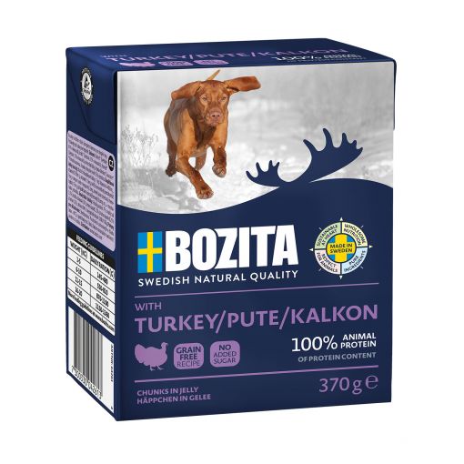 Bozita Happen in Gelee mit Pute 370 g (Menge: 6 je Bestelleinheit)