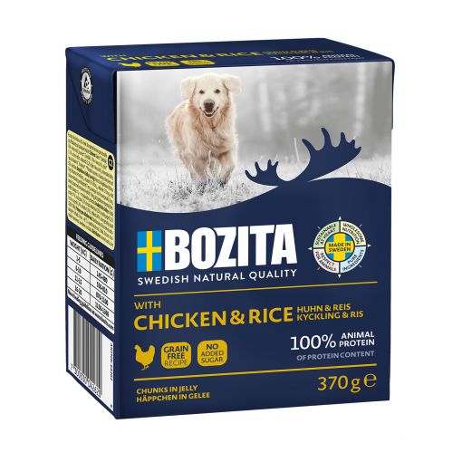 Bozita Happen in Gelee mit Hühnchen & Reis 370 g (Menge: 6 je Bestelleinheit)