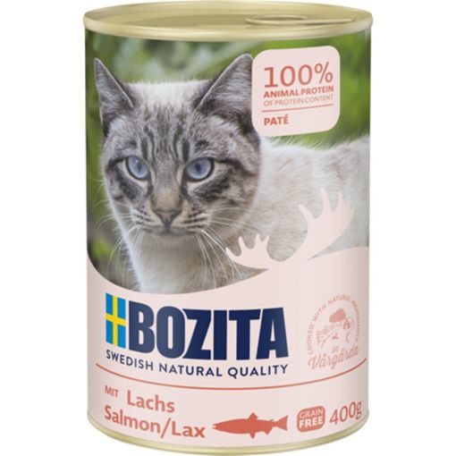 Bozita Cat Paté mit Lachs 400 g (Menge: 6 je Bestelleinheit)