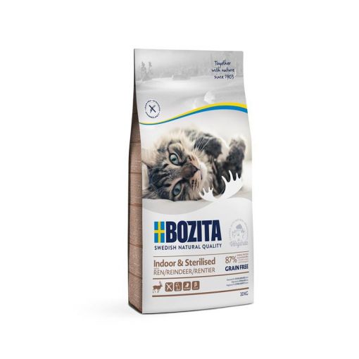 Bozita Indoor & Sterilised Grain free mit Rentier 10 kg