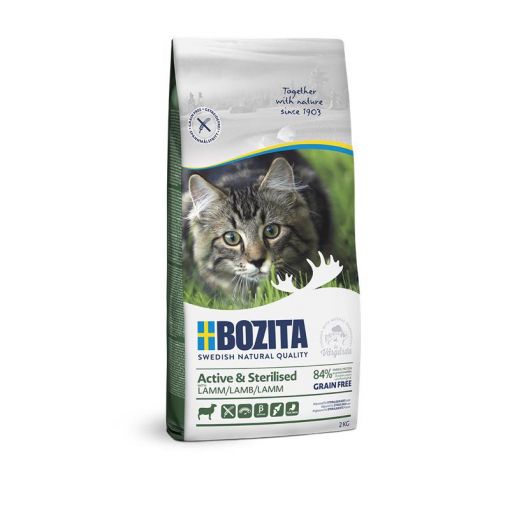 Bozita Active & Sterilised Grain free mit Lamm 2 kg