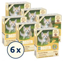 Bozita Häppchen in Sauce mit Hühnchen für Kitten 370 g (Menge: 6 je Bestelleinheit)