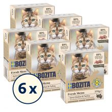 Bozita Tetra Recart Hppchen in Soe - Huhn&Pute, Rentier & Kaninchen 18 x 370 g Probierpaket