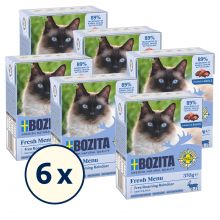 Bozita Tetra Recart Hppchen in Soe - Huhn&Pute, Rentier & Kaninchen 18 x 370 g Probierpaket