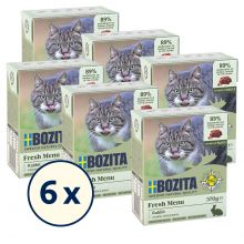 Bozita Tetra Recart Hppchen in Soe - Huhn&Pute, Rentier & Kaninchen 18 x 370 g Probierpaket