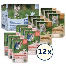 Bozita Kitten Fisch & Fleisch Häppchen in Sauce 12x85g