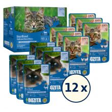 Bozita Sterilised Häppchen in Sauce mit Fleisch Multibox 12x85 g