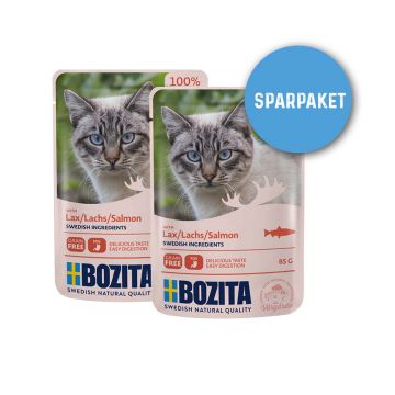 Bozita Frischebeutel Häppchen in Soße mit Lachs 24 x 85 g Sparpaket Bozita Frischebeutel Häppchen in Soße mit Lachs 24 x 85 g Sparpaket