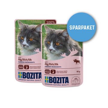 Bozita Frischebeutel Häppchen in Gelee mit Elch 24 x 85 g Sparpaket Bozita Frischebeutel Häppchen in Gelee mit Elch 24 x 85 g Sparpaket