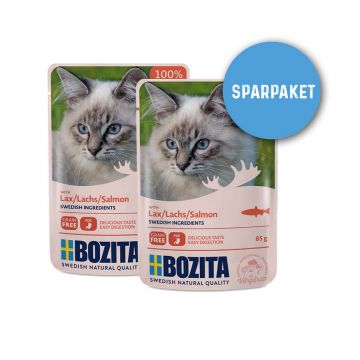 Bozita Frischebeutel Häppchen in Gelee mit Lachs 24 x 85 g Sparpaket Bozita Frischebeutel Häppchen in Gelee mit Lachs 24 x 85 g Sparpaket