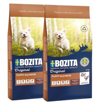 Bozita Original Puppy & Junior Huhn 2 x 12 kg Sparpaket