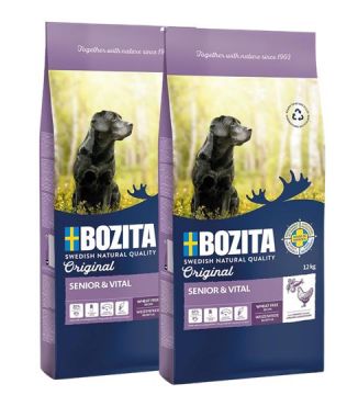 Bozita Original Senior & Vital mit Huhn 2 x 12 kg Sparpaket