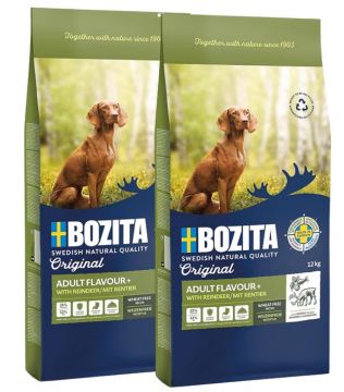 Bozita Original Adult Flavour Plus mit Rentier 2 x 12 kg Sparpaket