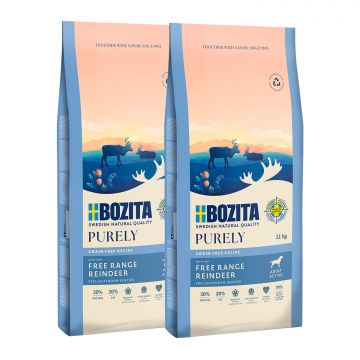 Bozita Purely Adult Active mit Rentier getreidefrei 2 x 11 kg Sparpaket Bozita Purely Adult Active mit Rentier getreidefrei 2 x 11 kg Sparpaket