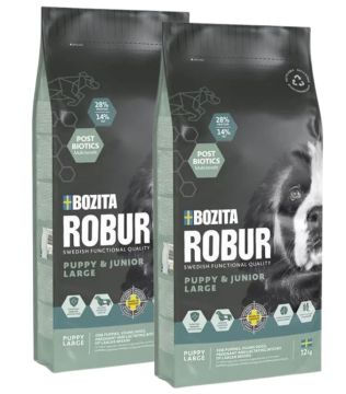 Bozita Robur Puppy & Junior XL Huhn 2 x 12 kg Sparpaket
