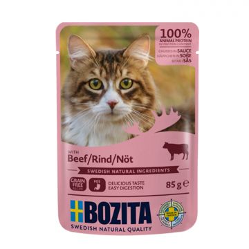Bozita Häppchen in Sauce mit Rind 85 g (Menge: 12 je Bestelleinheit) Bozita Häppchen in Sauce mit Rind 85 g (Menge: 12 je Bestelleinheit)