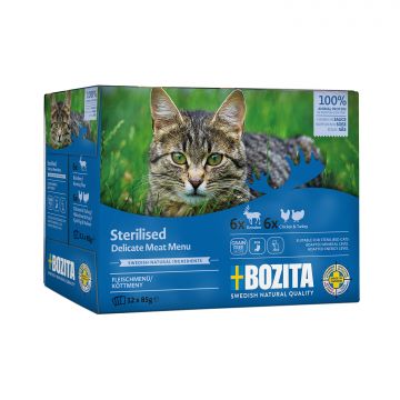 Bozita Sterilised Häppchen in Sauce mit Fleisch Multibox 12x85 g Bozita Sterilised Häppchen in Sauce mit Fleisch Multibox 12x85 g