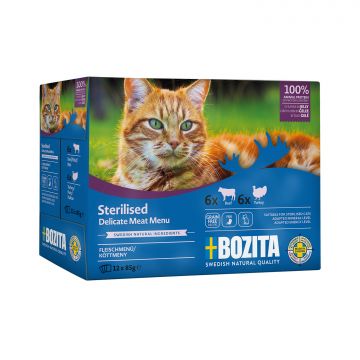 Bozita Sterilised Häppchen in Gelee mit Fleisch Multibox 12x85 g Bozita Sterilised Häppchen in Gelee mit Fleisch Multibox 12x85 g