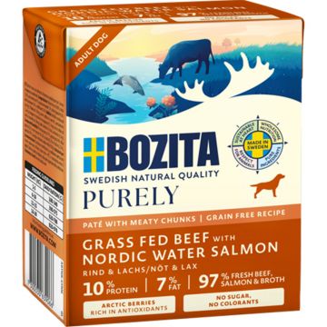 Bozita Purely Paté mit Rind & Lachs 370 g (Menge: 6 je Bestelleinheit)